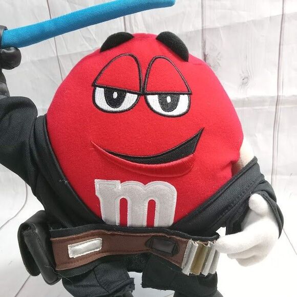 M & M's World Star Wars Plush M-Anakin 12" Red Stuff Toy - Picture 5 of 6